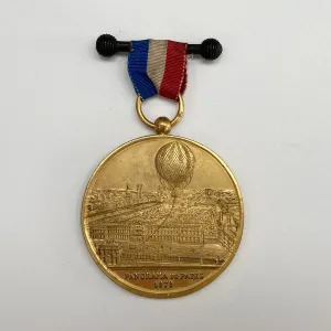 1878 Paris Exposition Balloon Ascent Medal - Henri Giffard