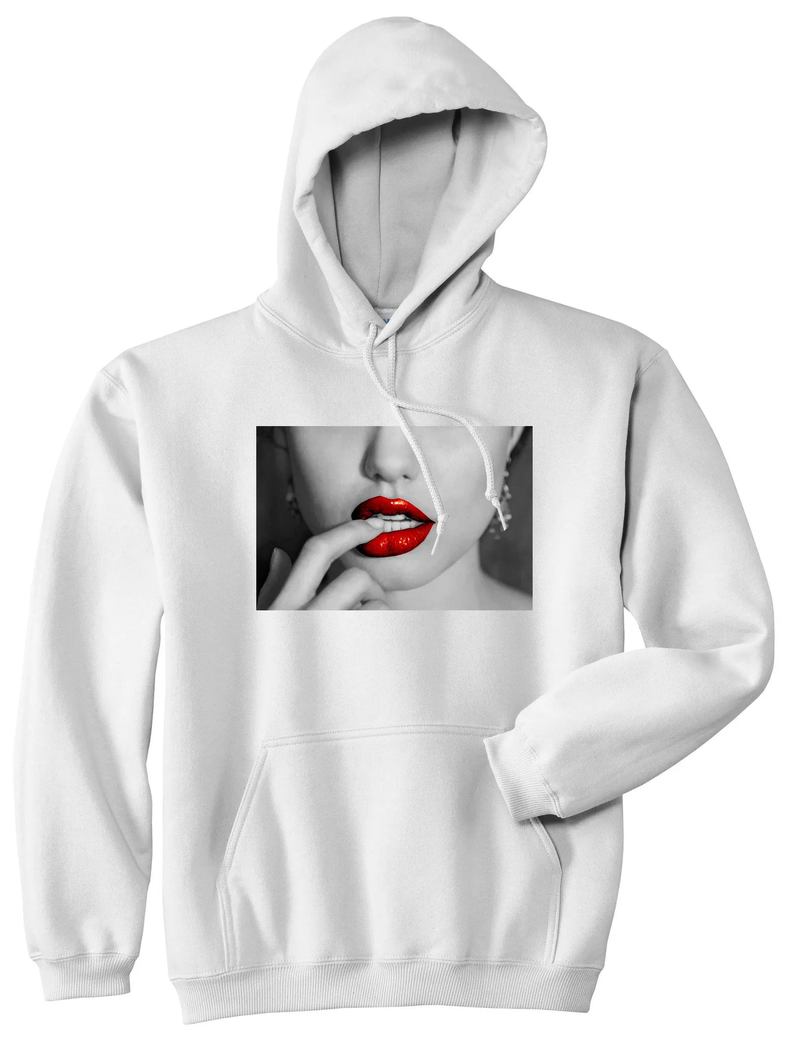 Angelina Red Lips Sexy Boys Kids Pullover Hoodie Hoody