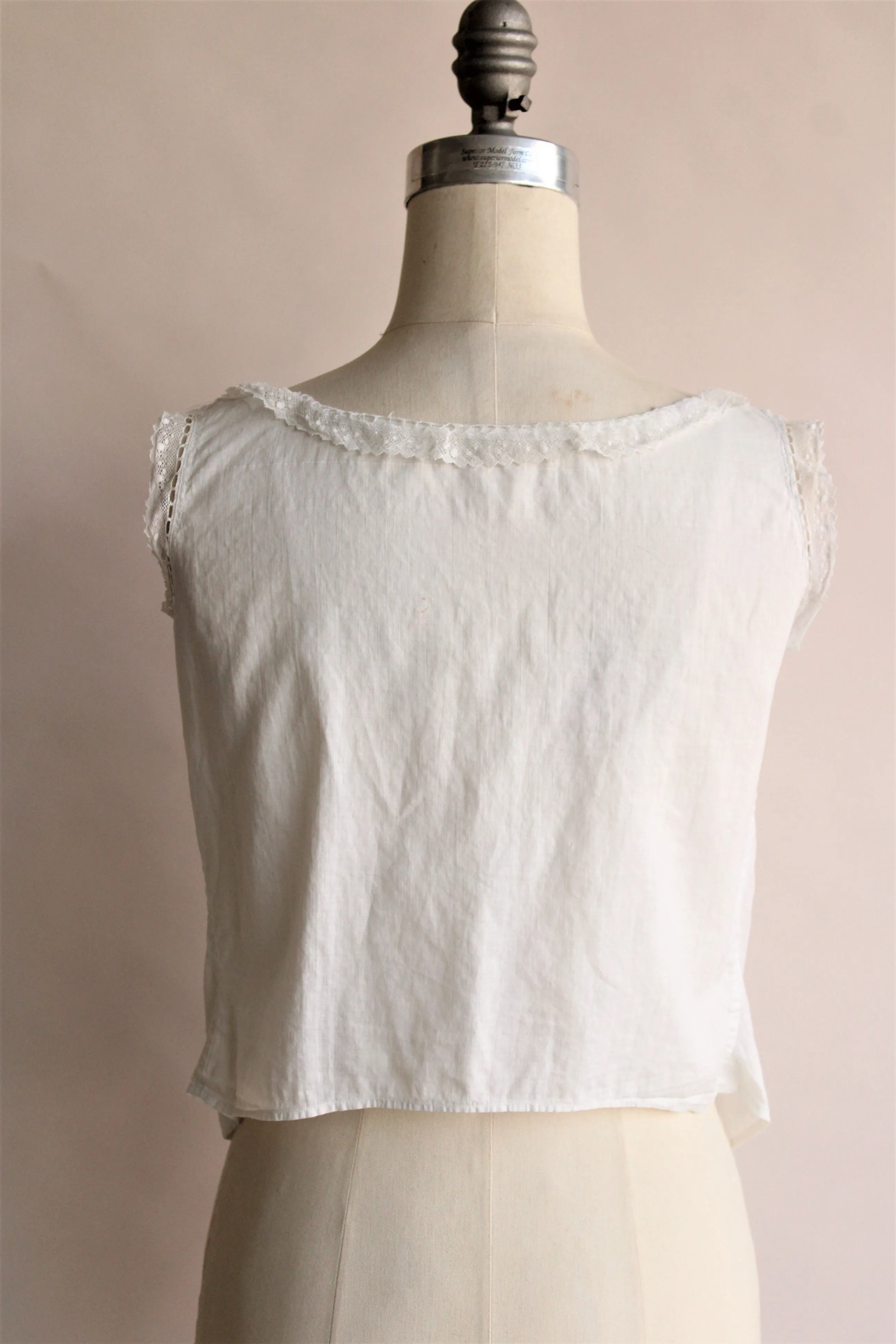 Antique White Cotton Corset Cover