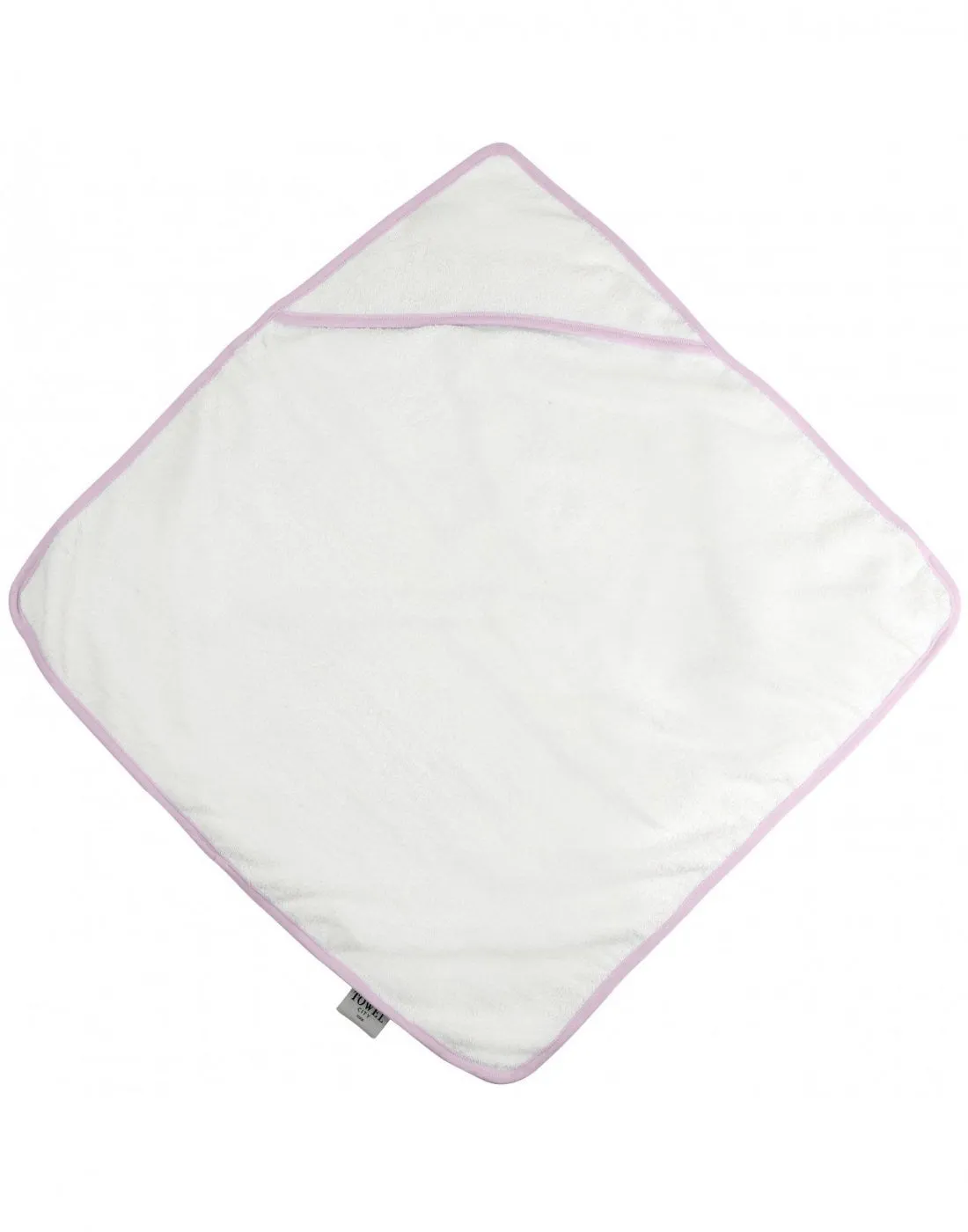 Babies Hooded Towel | WHITE/PINK