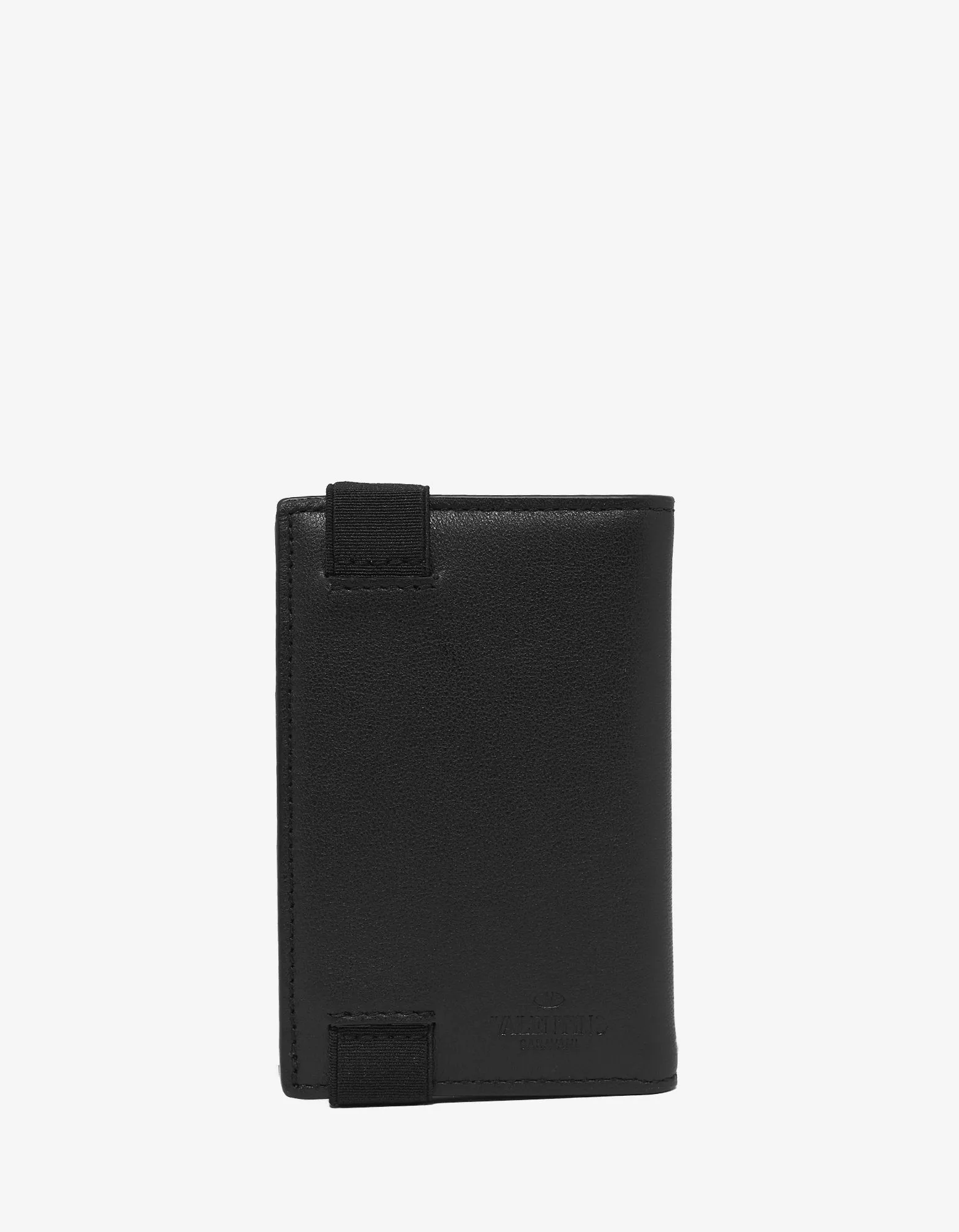 Black VLTN Strap Card Wallet -