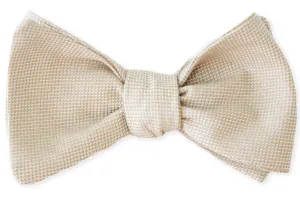 Champagne Royal Oxford Bow Tie