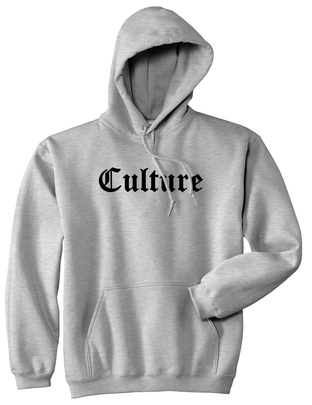 Culture Gothic Font Mens Pullover Hoodie