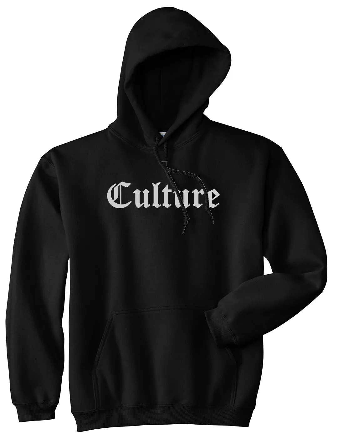 Culture Gothic Font Mens Pullover Hoodie