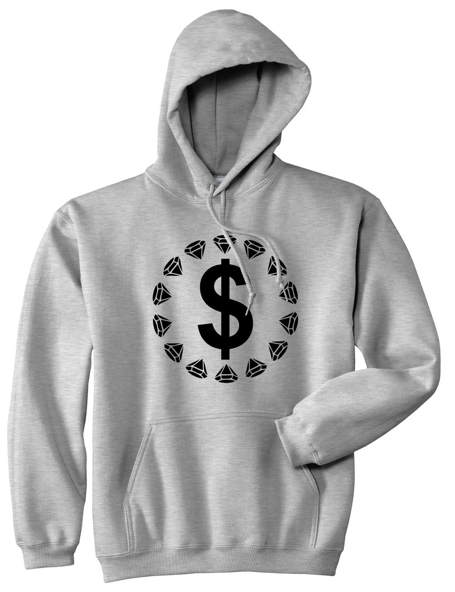 Diamonds Money Sign Logo Pullover Hoodie Hoody