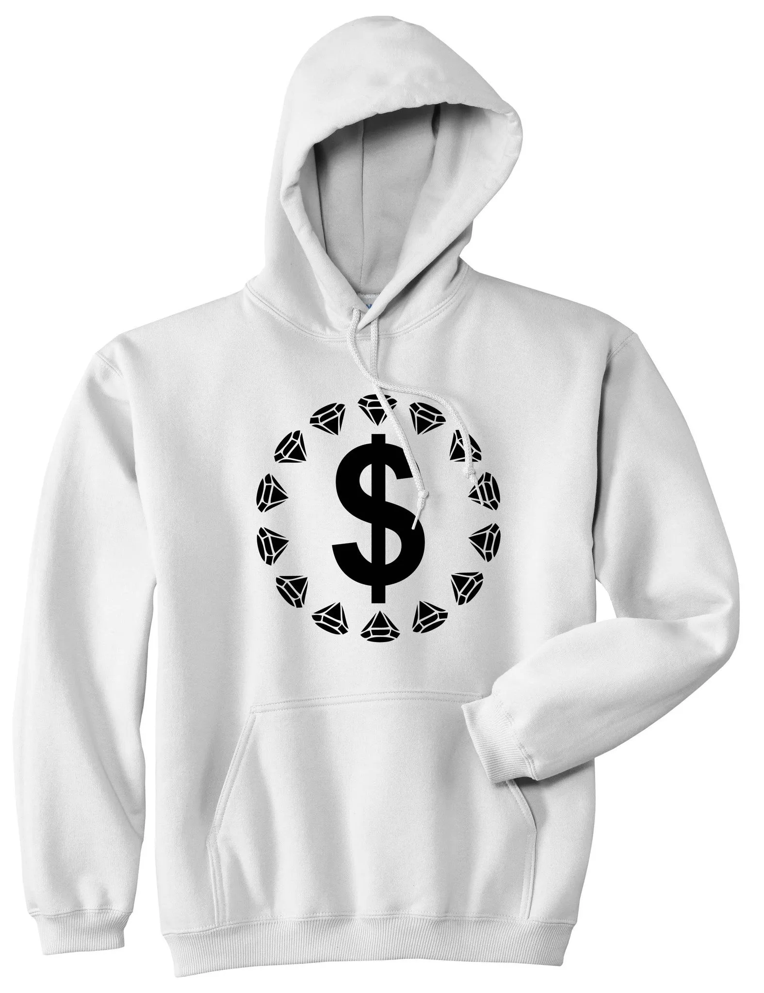 Diamonds Money Sign Logo Pullover Hoodie Hoody