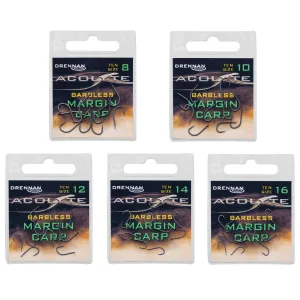 Drennan Acolyte Margin Carp Hooks - Barbless