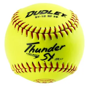 Dudley SY12-FP -ASA.47-375 Yellow Fastpitch Softball 12 Inch - One Dozen: 4A913Y