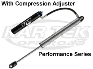 Fox Performance Series Shocks 2.5" Body 12" Stroke 7/8" Shaft DSC Adjustable Hose Remote Reservoir