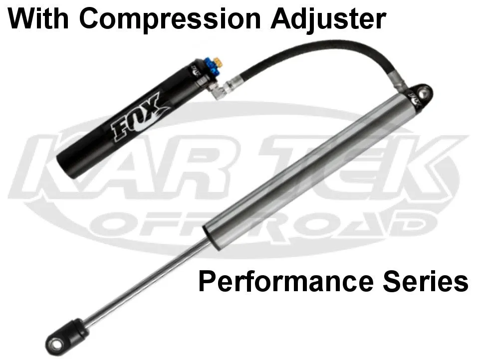 Fox Performance Series Shocks 2.5" Body 6" Stroke 7/8" Shaft DSC Adjustable Hose Remote Reservoir