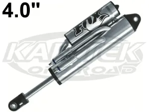 Fox Racing Bypass Shocks 4.0" Body 14" Stroke 1-1/8" Shaft Piggy Back Reservoir 4 Tube Adjustment