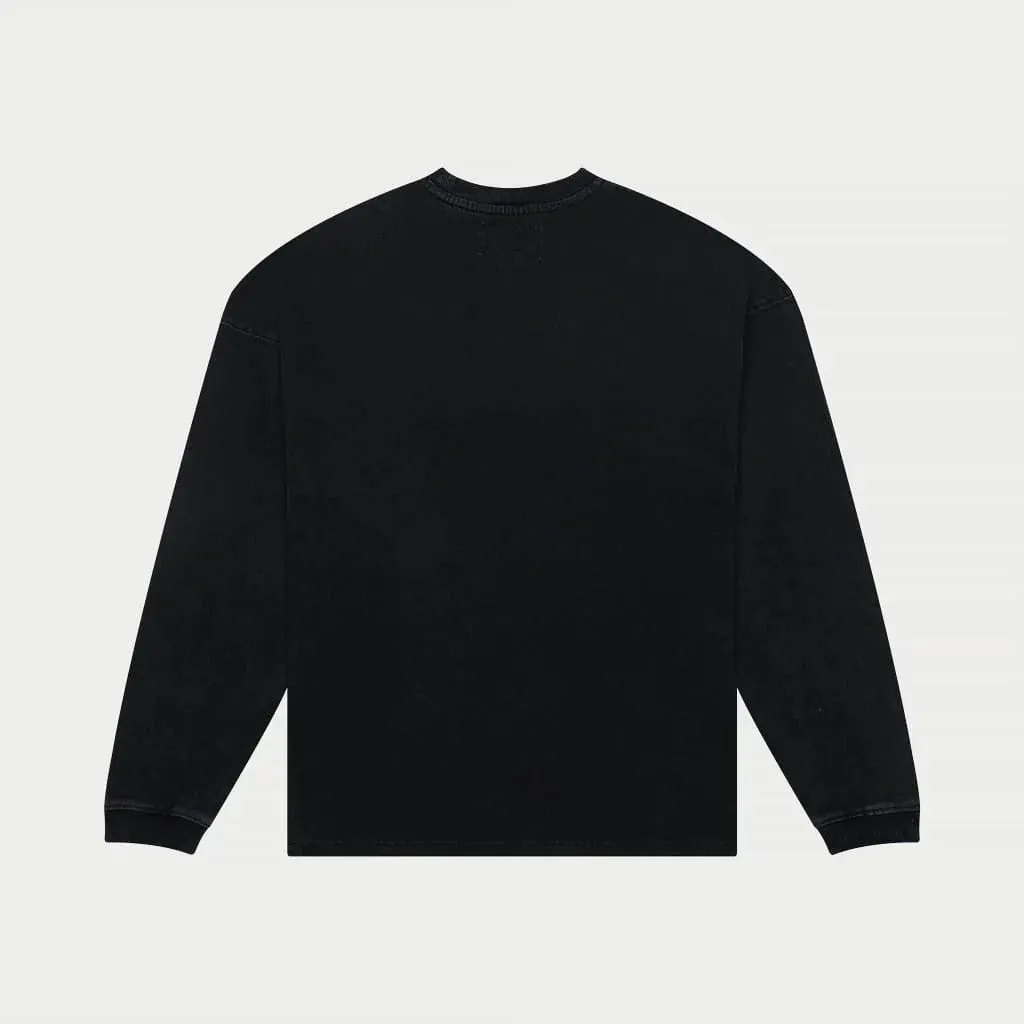 Glitchy Long Sleeve Shirt (Black Wash) - GSGLITCHYBLKWSH