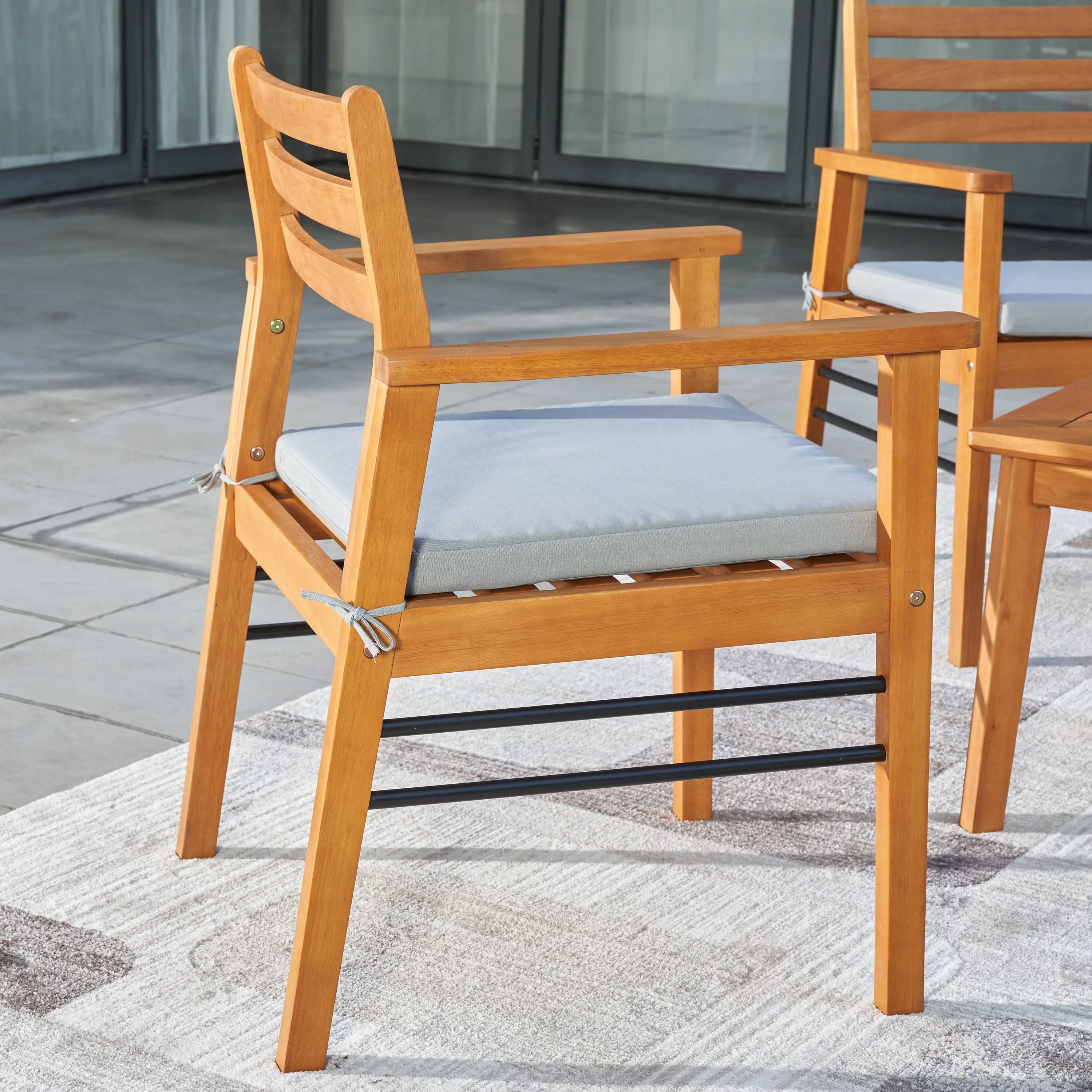 Gloucester Teak-like 5-Piece Dining Set