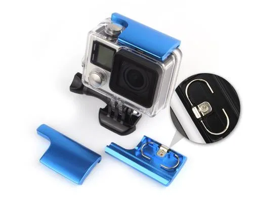 GoPro Replacement Rear Snap Latch Housing Lock for Hero 3 /4 - Blue