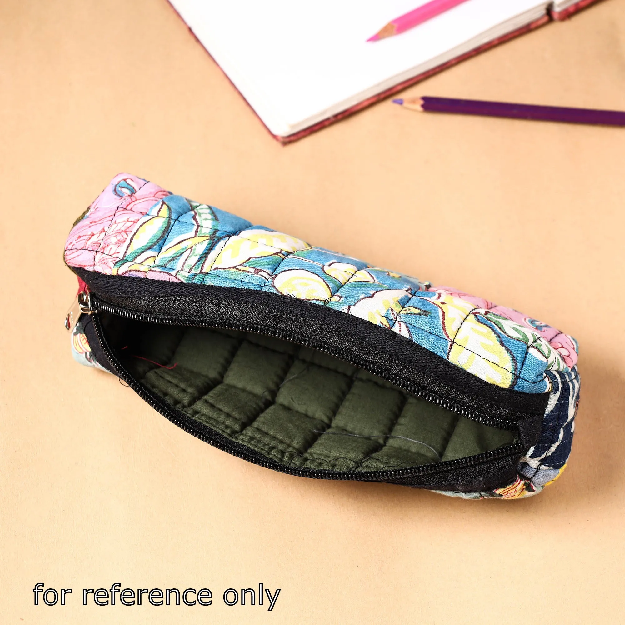 Handcrafted Quilted Patchwork Multipurpose Pencil Pouch 46