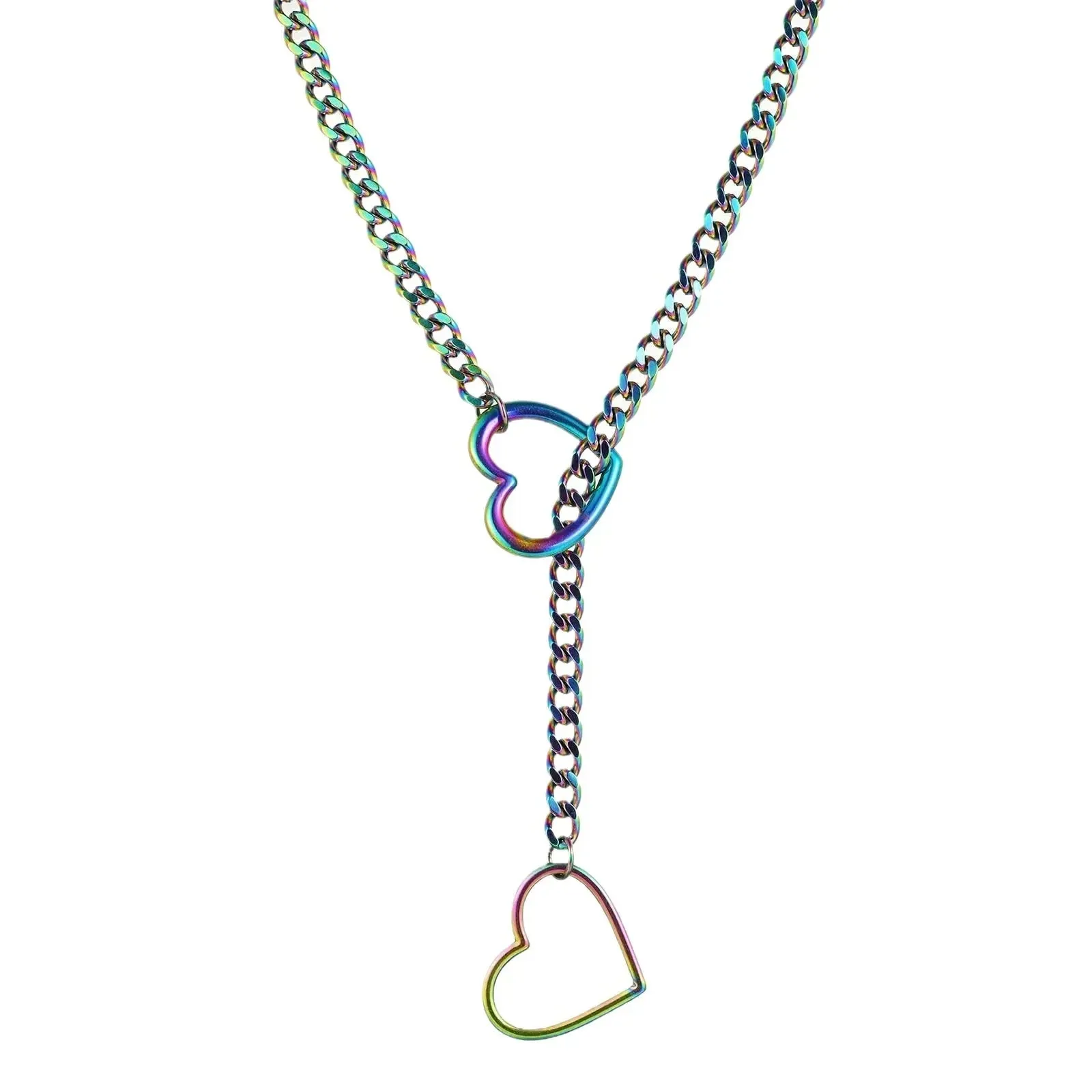 Heart O-Ring Collar & Leash Chain Set