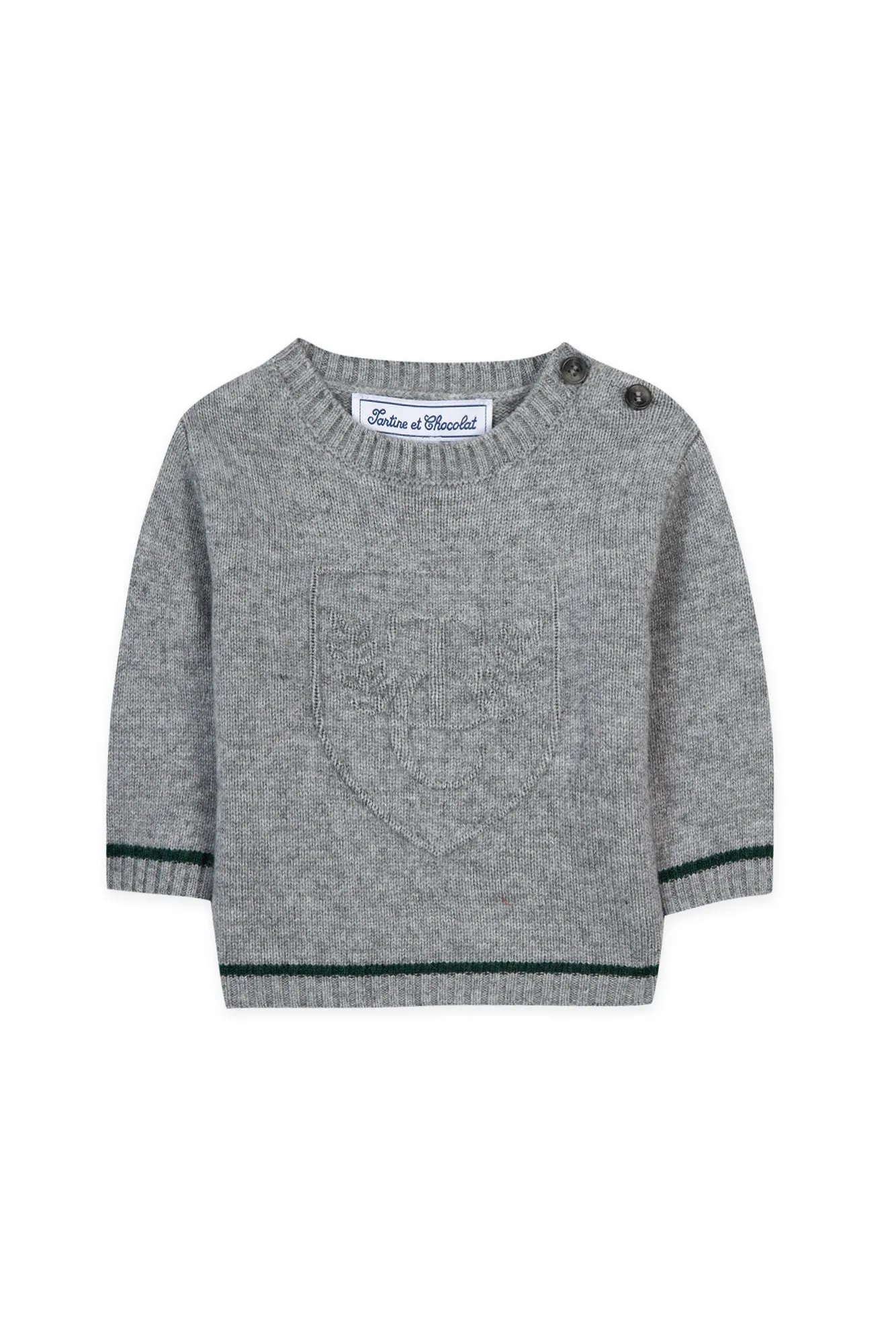 Heather Gray Baby Solid Sweater