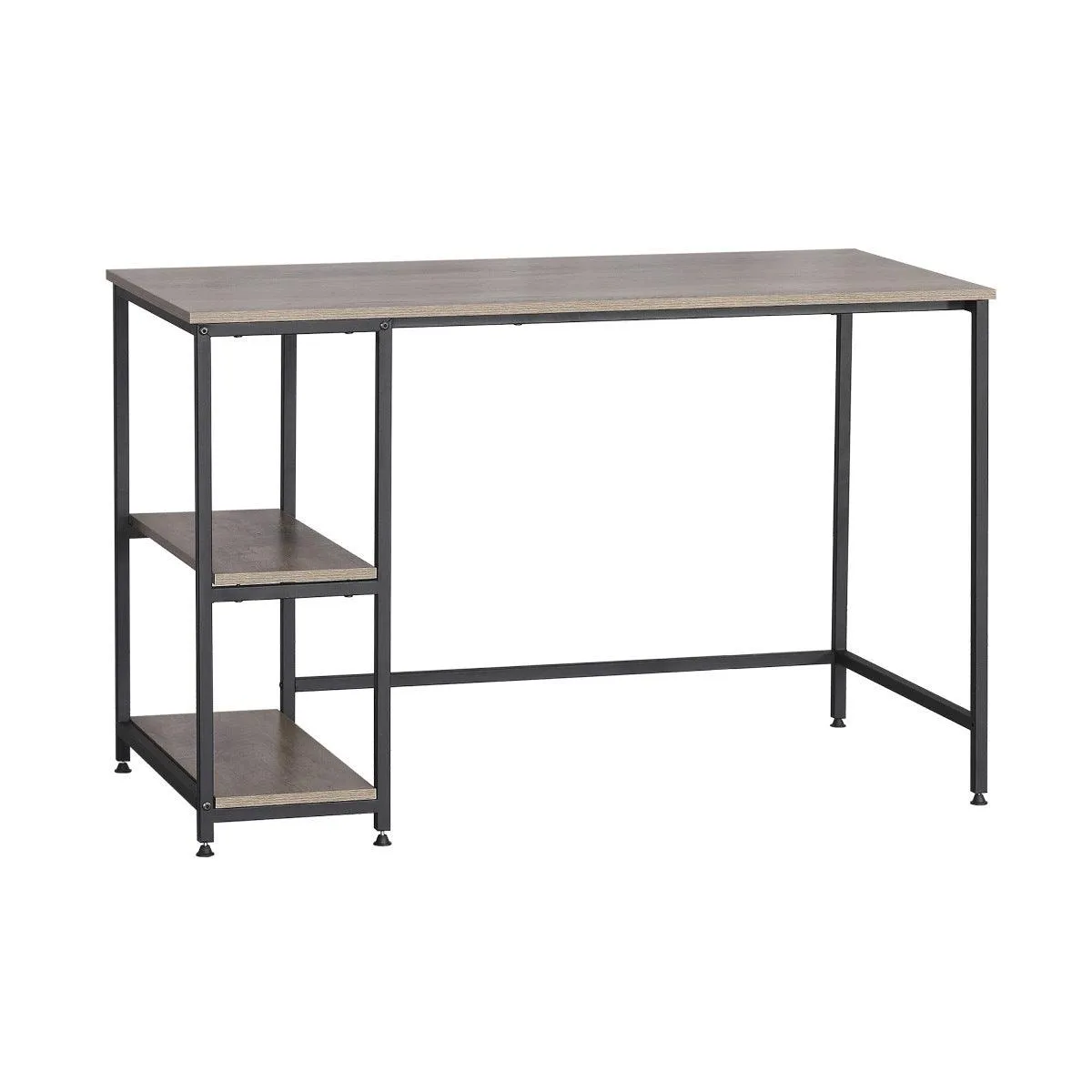 Home Master Office Desk &amp; Storage Shelves 2 Tier Stylish Modern Design 77cm