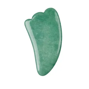 Horn Shape Gua Sha Board Green Aventurine Face Massage Tool Back Head Foot Scraper Acupuntura Therapy Crystal Stone Massager Fa1373