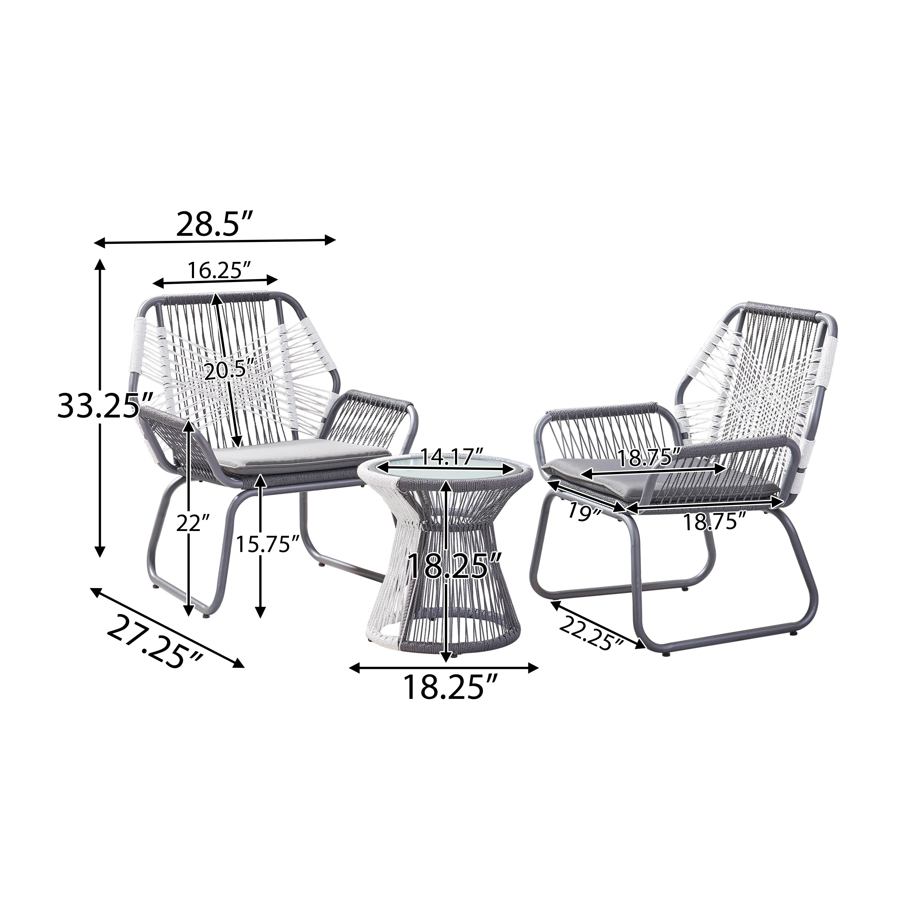 IDAHO 3PC CHAT SET