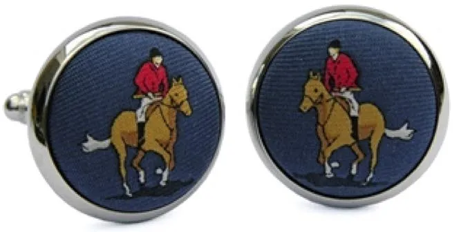 In the Pinks: Cufflinks - Navy