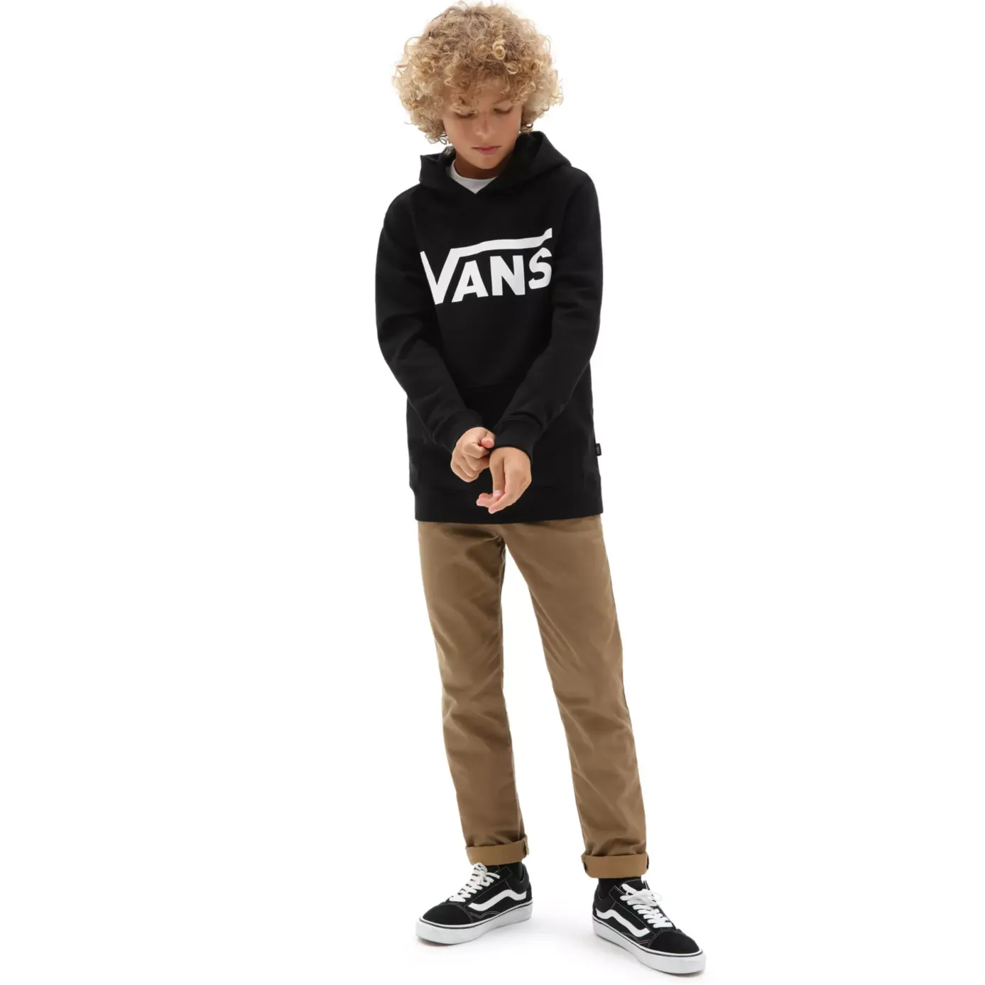 Kids Classic II Pullover Hoodie Black/White