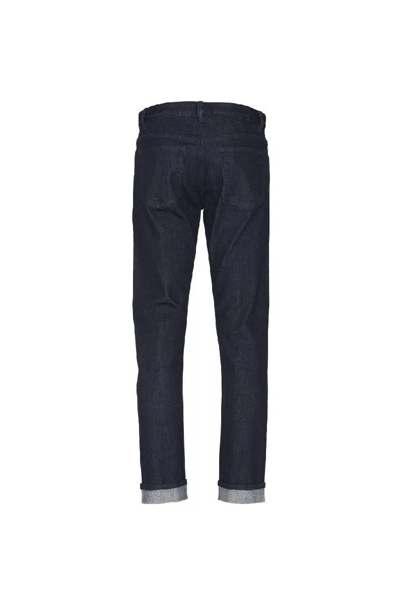 Knowledge Cotton Apparel Oak Blue Rinse Selvedge Denim - GOTS/Vegan