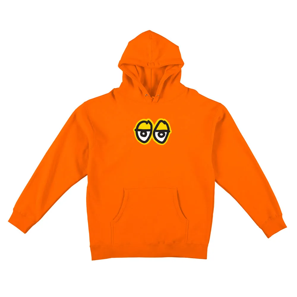 KROOKED EYES LG PULLOVER HOODED SWEATSHIRT SAFETY ORANGE