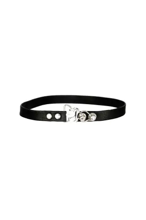 Leather Garter Choker & Wrap Bracelet