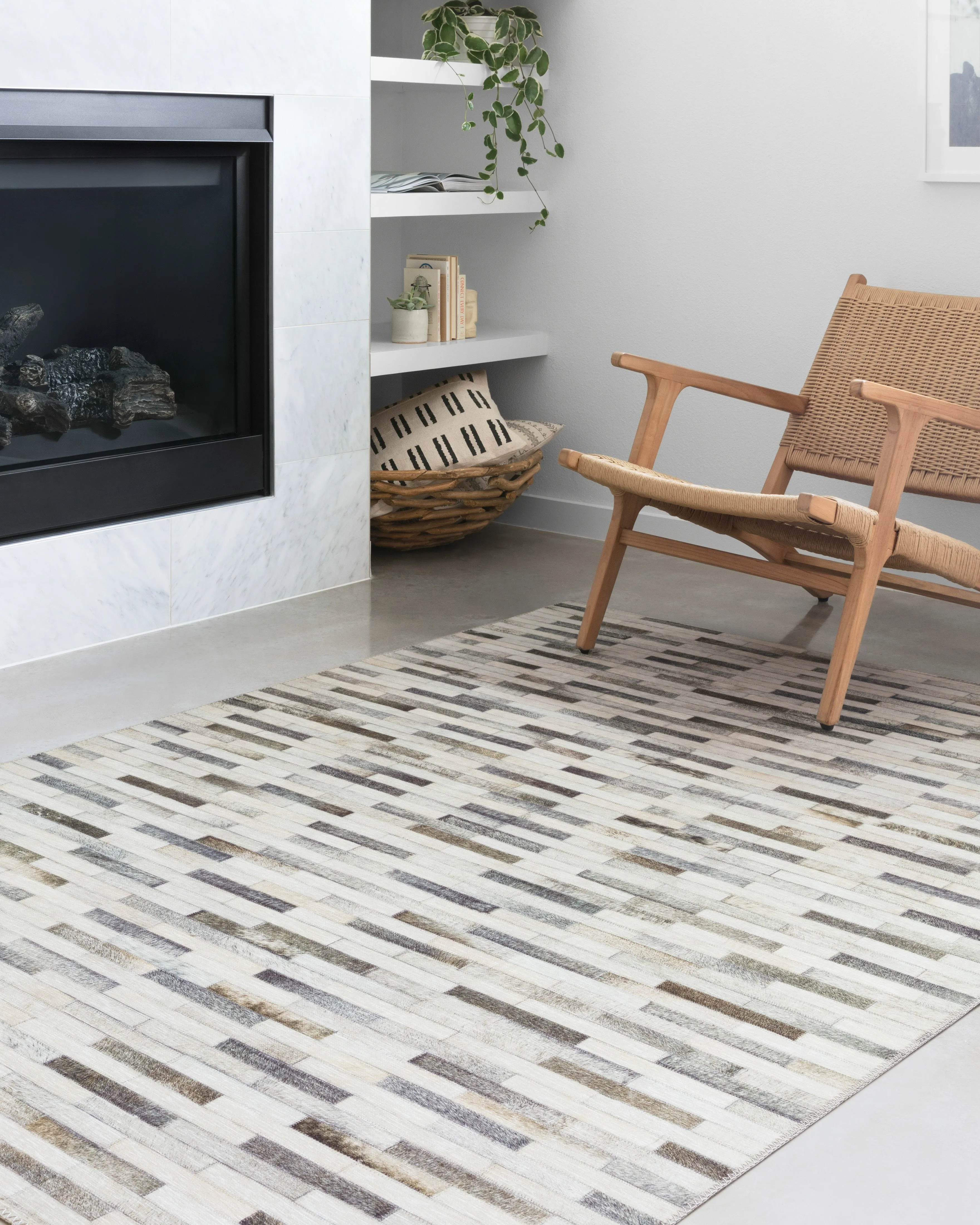 Maddox Rug in Ivory & Grey