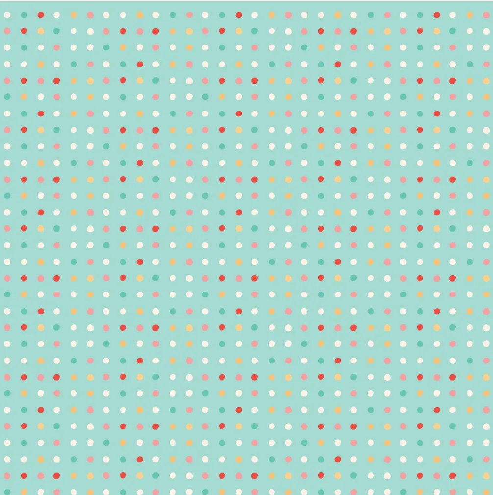 Mushroom Blooms ~ Polkie Dots ~ MB24408 Teal