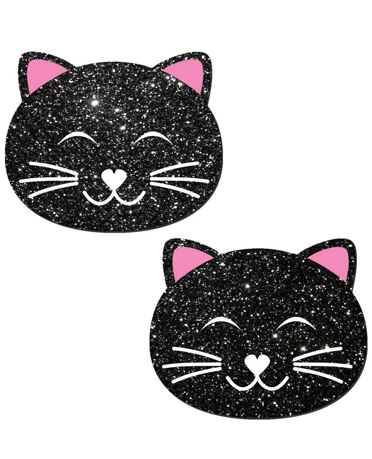 Pastease Black Glitter Black Cat O/S