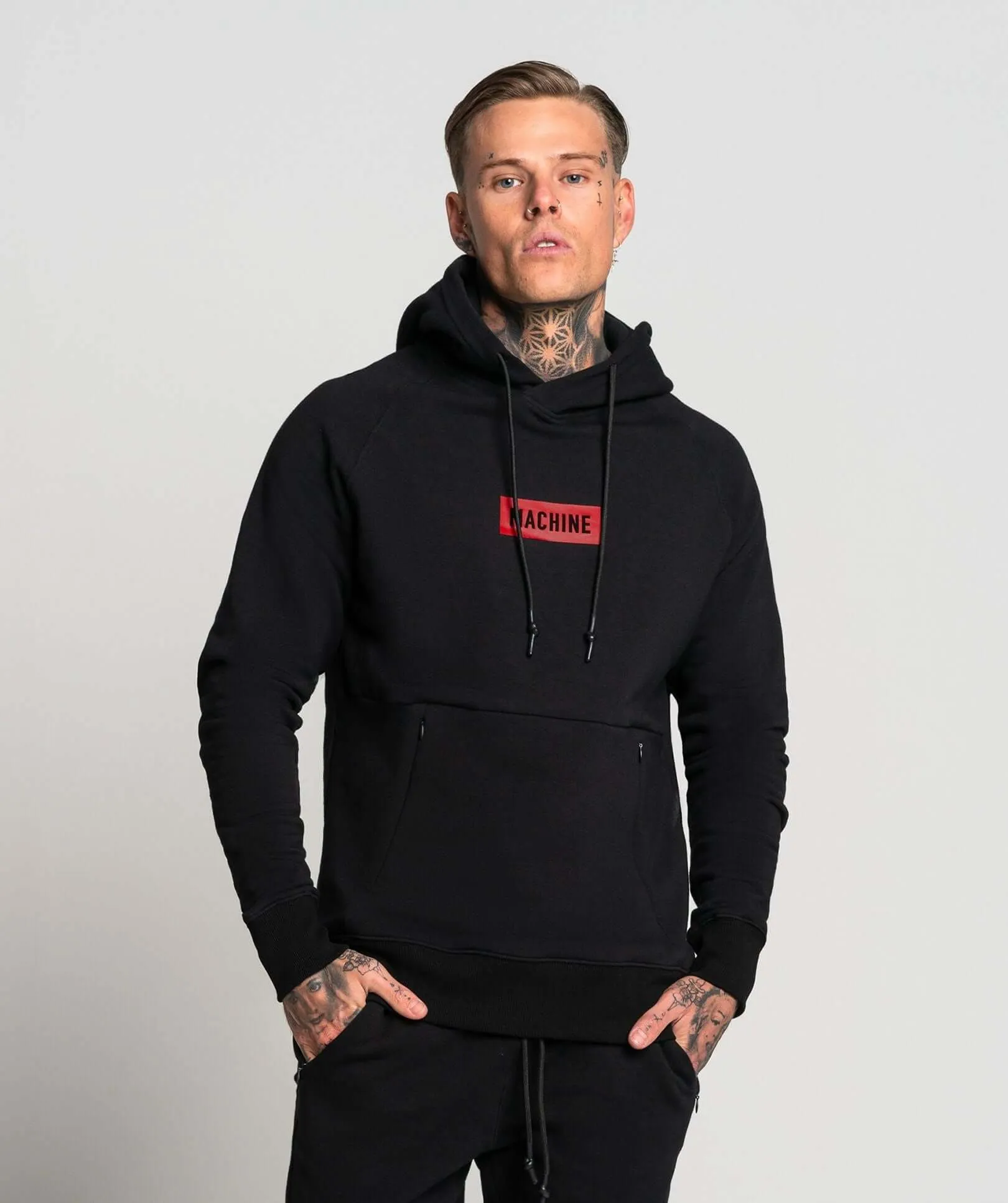 Pursuit Stampd Pullover Hoodie (Black/Red)