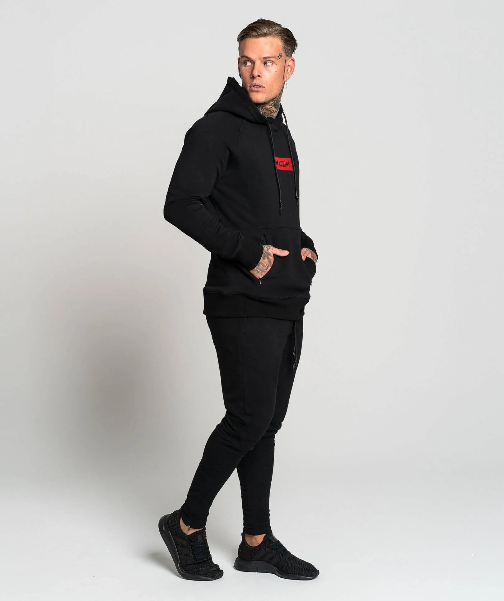 Pursuit Stampd Pullover Hoodie (Black/Red)