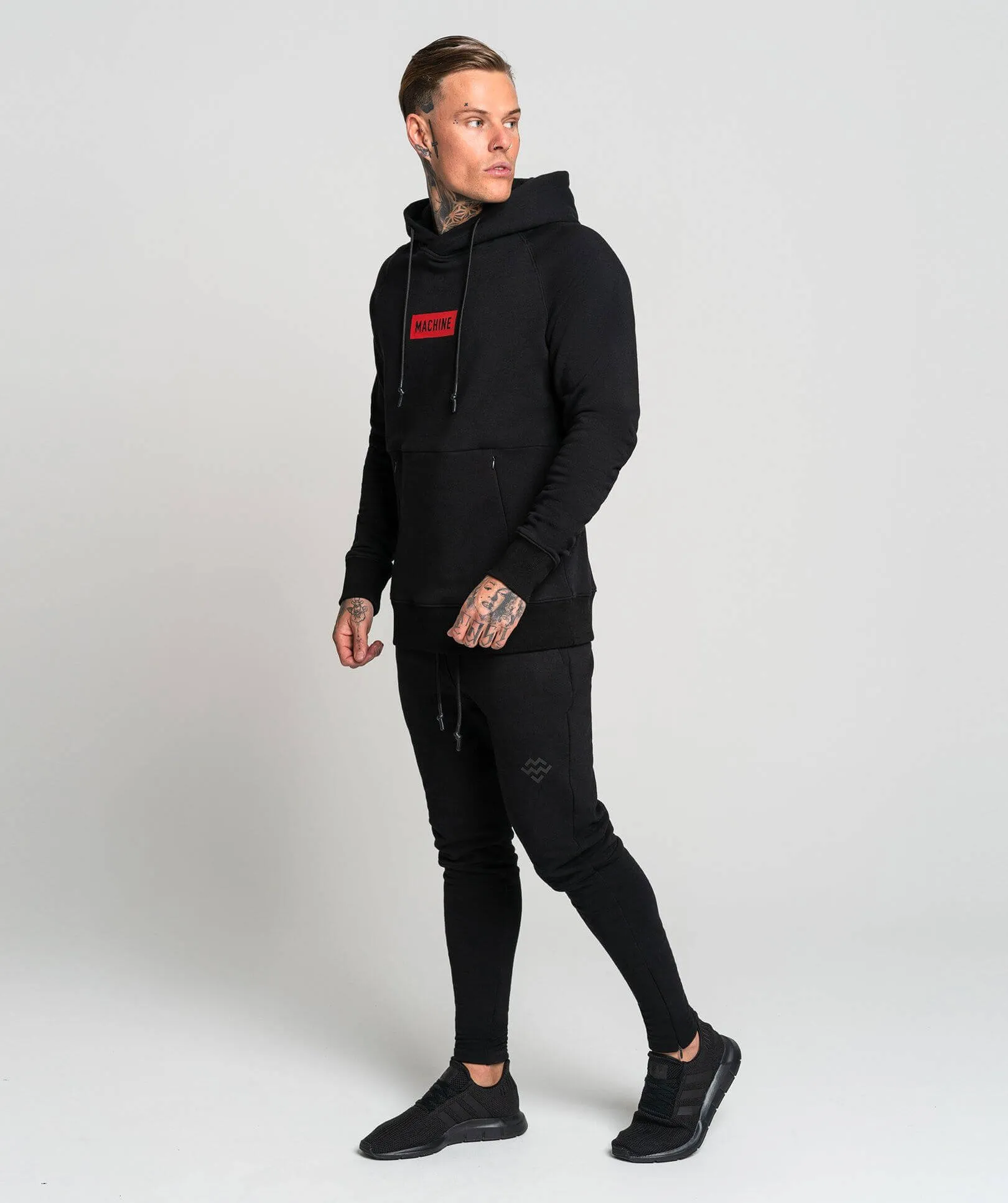 Pursuit Stampd Pullover Hoodie (Black/Red)