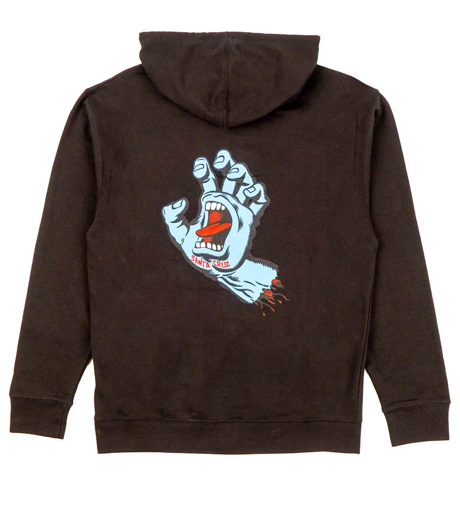 Santa Cruz Screaming Hand Hooded Sweatshirt Black