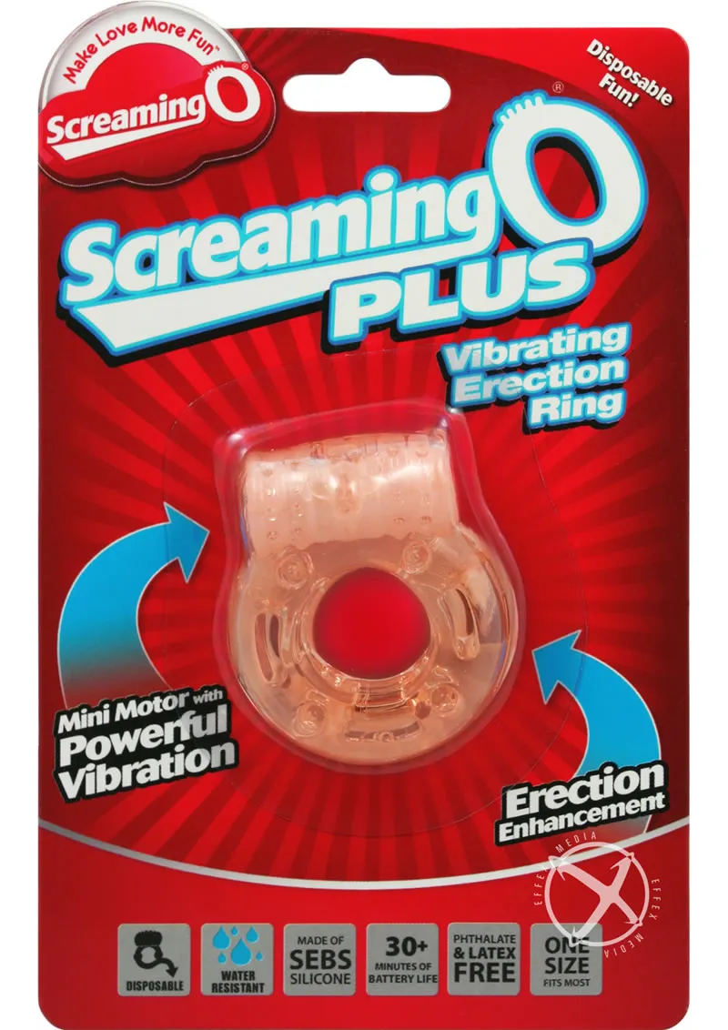 Screaming O Plus Silicone Cock Ring Waterproof