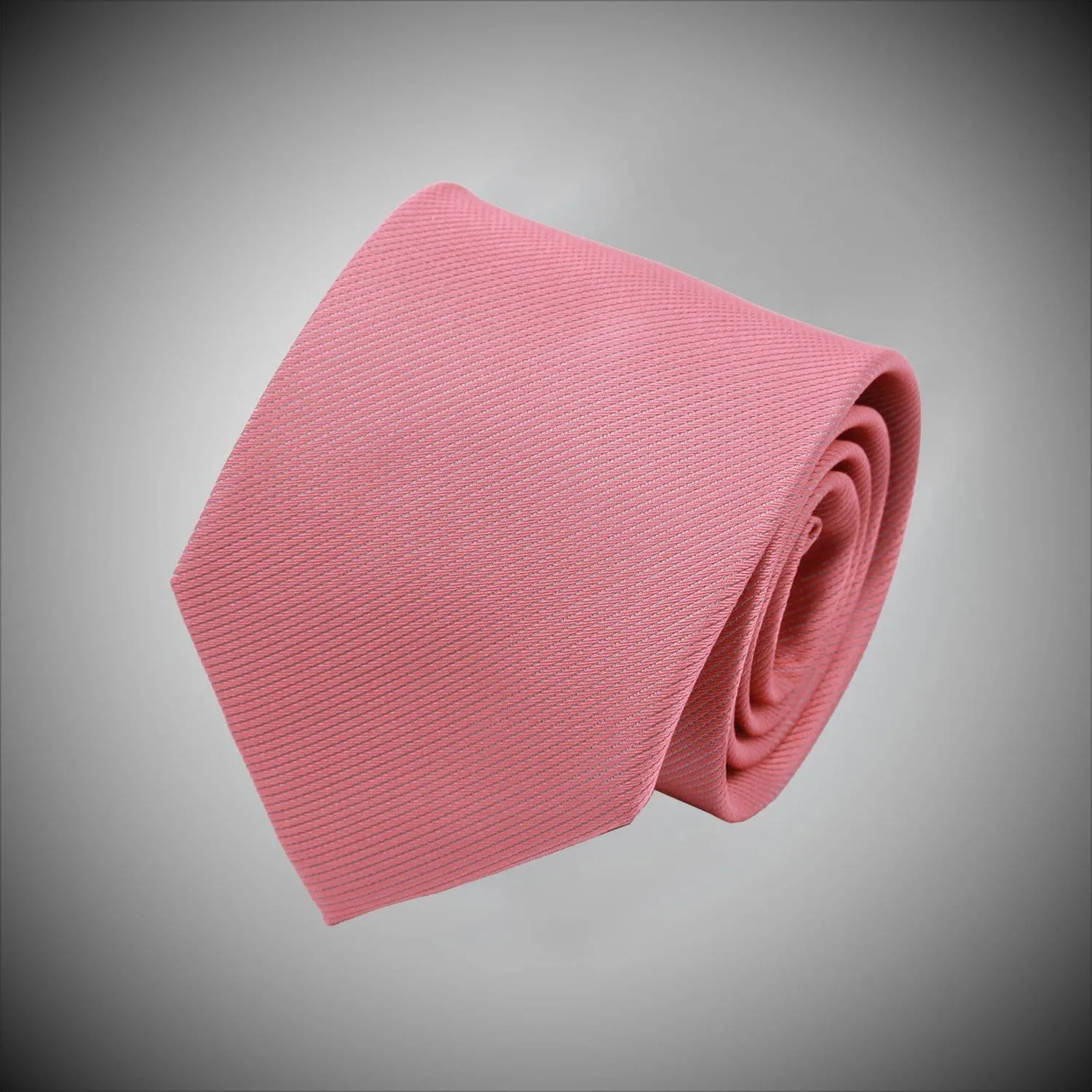 Solid Rose Twill Woven Silk Tie