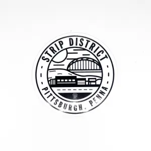 Strip District Medallion Sticker