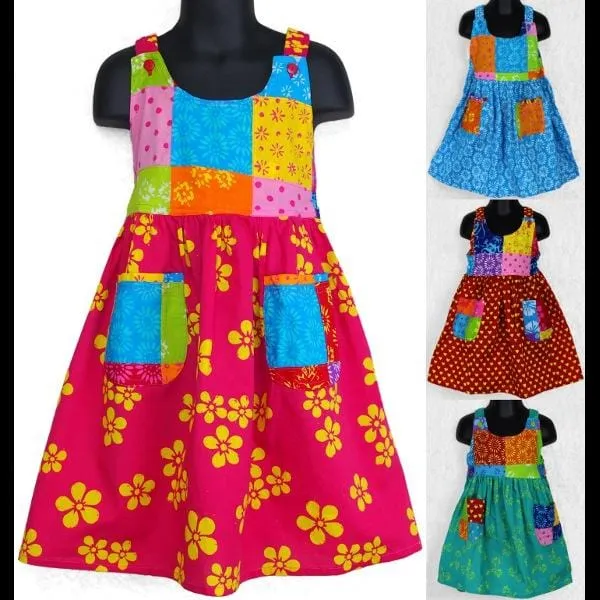 Sunny's Patchwork Dress (Ages: 2, 4, 6)