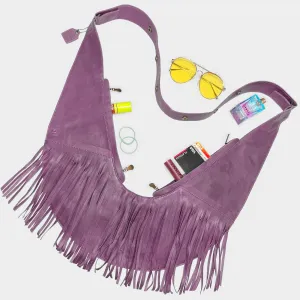 Suubi Leather Fringe Sash Bag