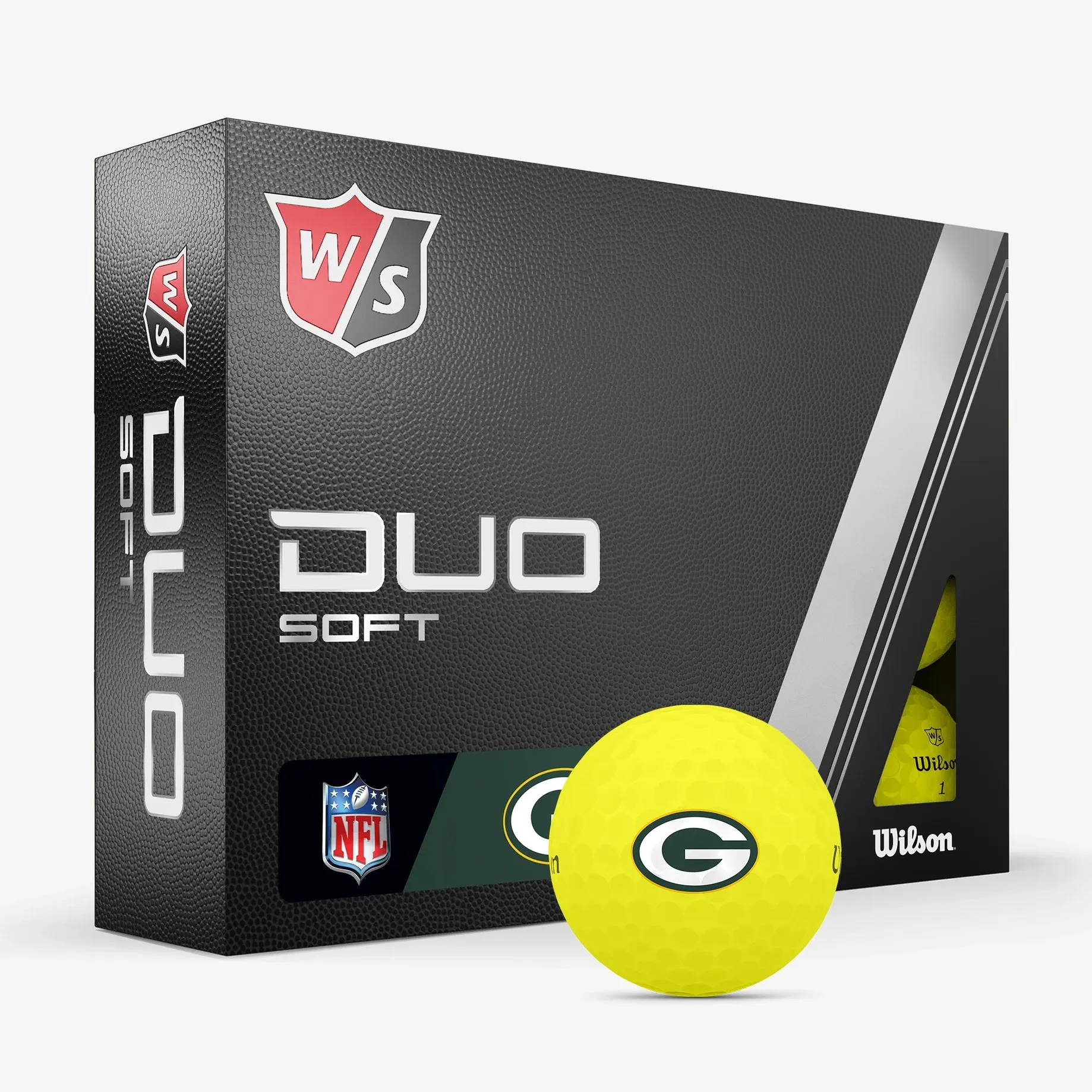 Wilson Staff Duo Optix NFL Team Licensed Golf Balls - Matte Yellow