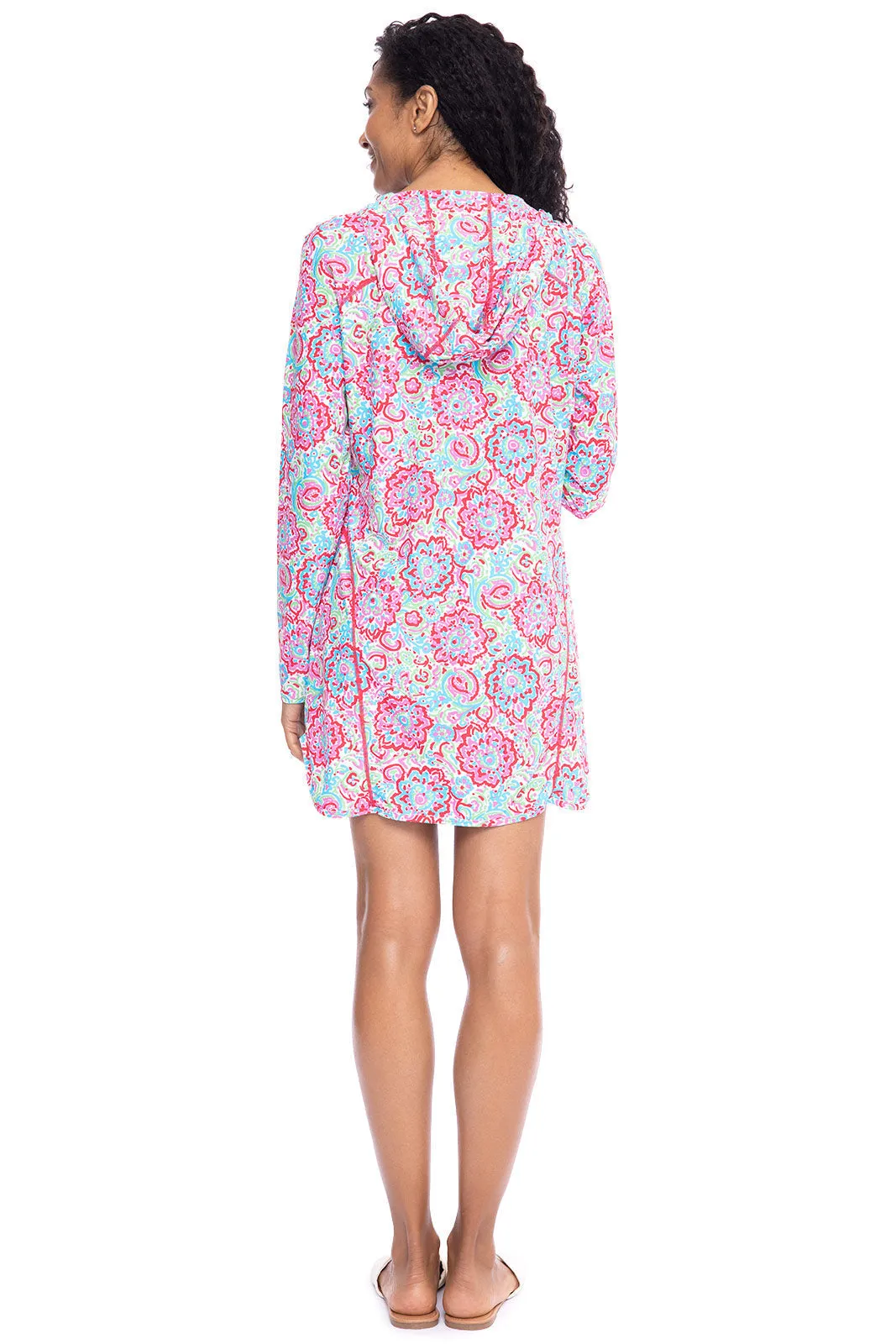 Women's Seacoast Swim Cover-Up Dress  |  Multicolor Spring Floral