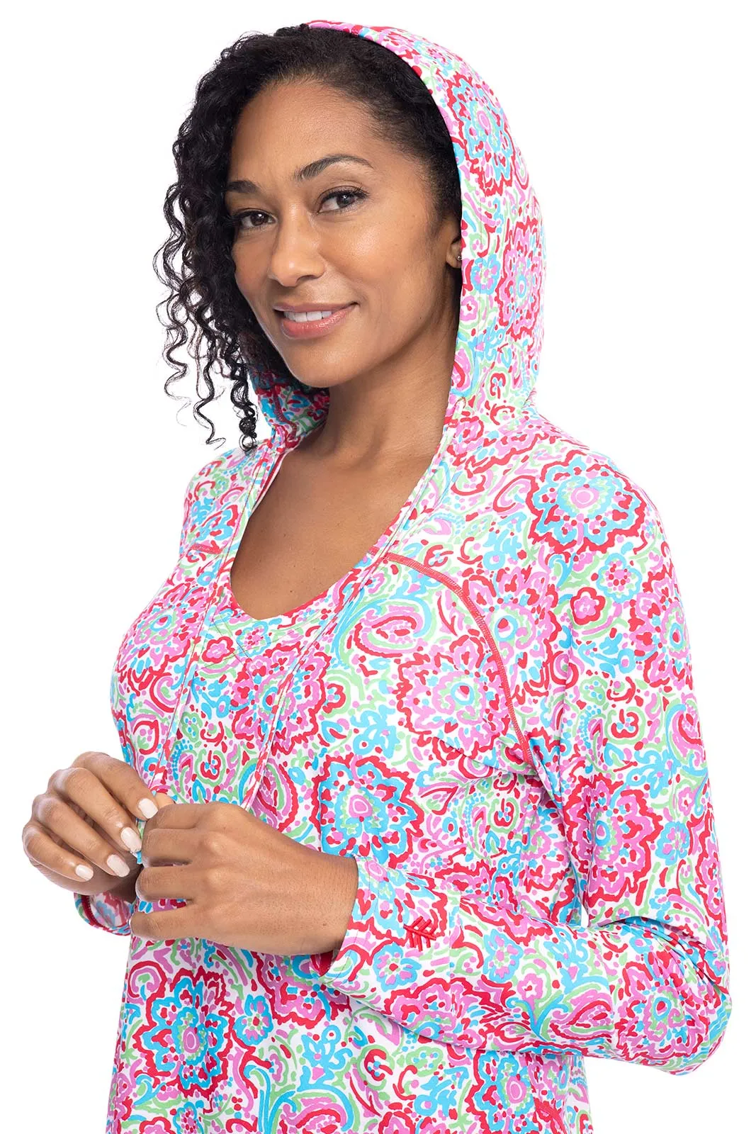 Women's Seacoast Swim Cover-Up Dress  |  Multicolor Spring Floral