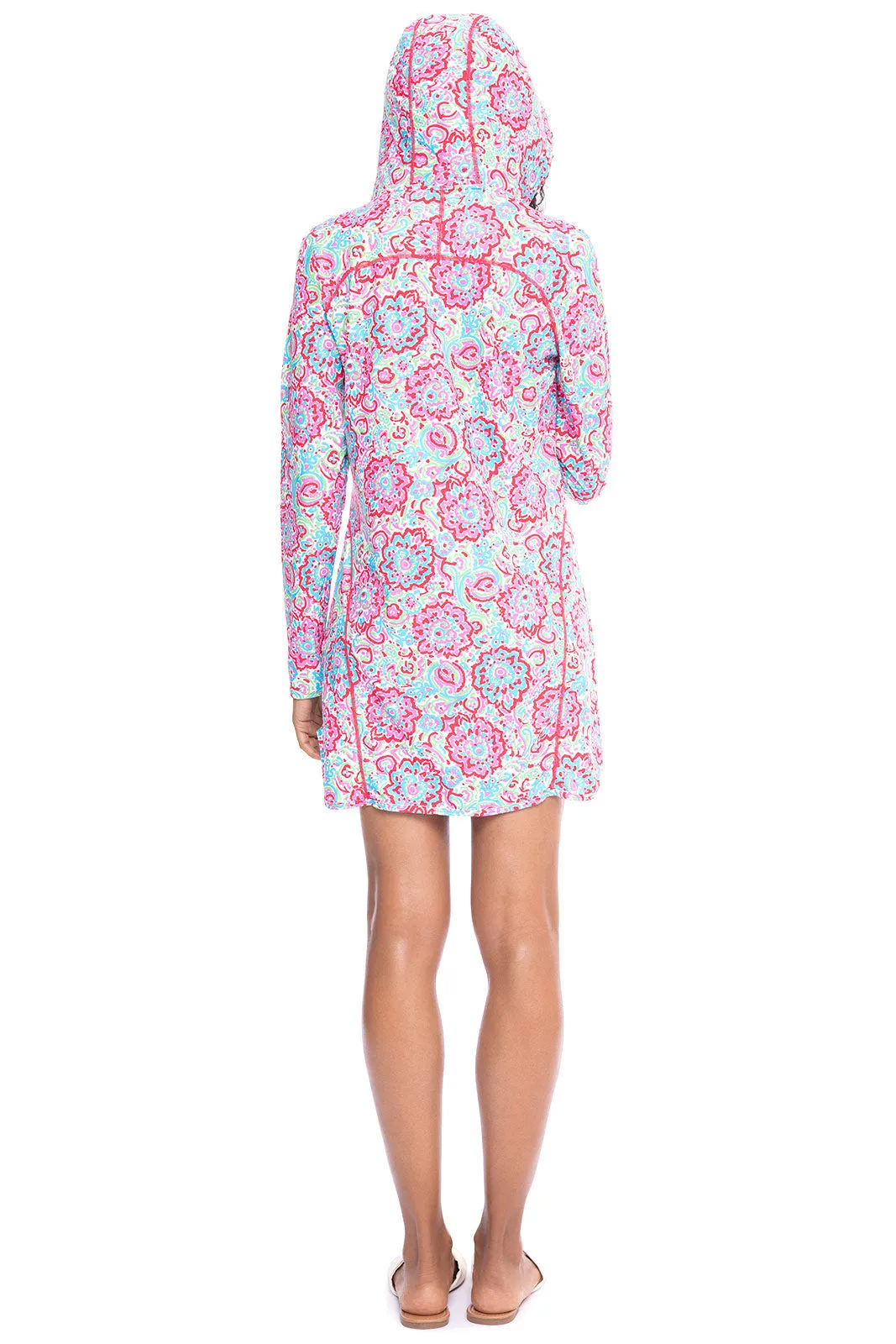 Women's Seacoast Swim Cover-Up Dress  |  Multicolor Spring Floral