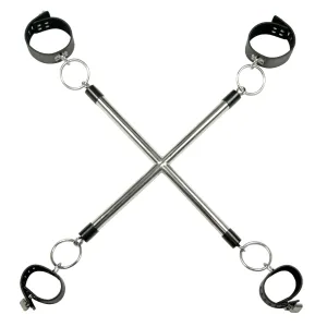 X-Hog Tie Spreader Bar With Bondage Restraints